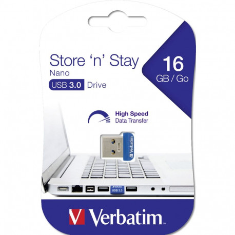 Verbatim Store n Stay Nano 16GB USB 3.0 mälupulk 98709
