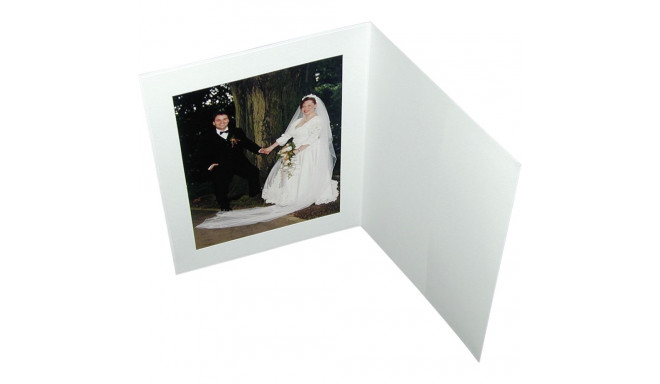 1x100 Daiber Portrait folders w. Passepartout 15x20 white matt