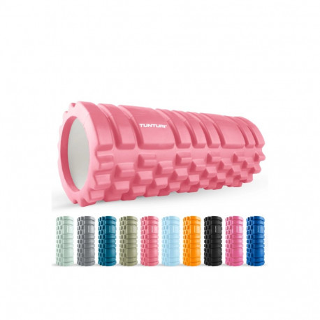 Massažirull TUNTURI Yoga Grid Foam Roller, 33cm, Rose Gold