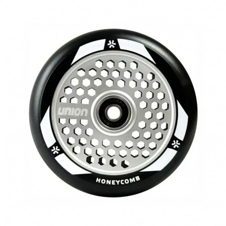 Ratas tõukerattale UNION Honeycomb Pro Scooter Wheel 110mm, must/hõbe
