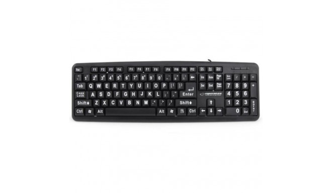 Esperanza EK129 KEYBOARD WITH BIG LETTERS eng