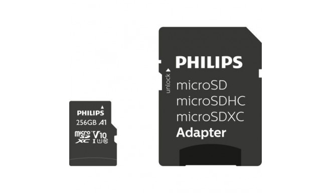 PHILIPS MicroSDHC 256GB class 10/UHS 1 + Adapter