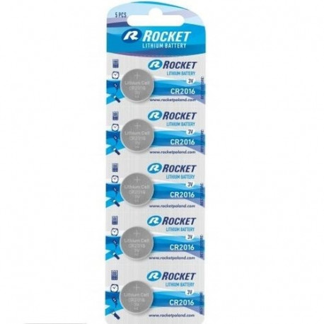 Rocket CR2016-5BB BLISTER PACK 5PCS.
