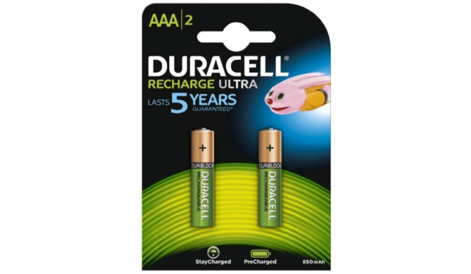 Duracell Precharged HR03 900MAH ALWAYS READY Blister Pack 2pcs.