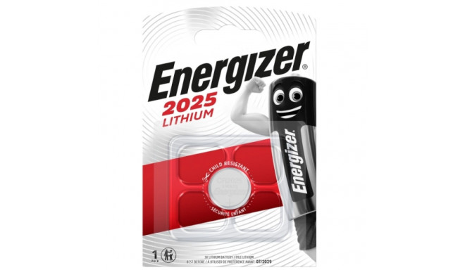 Energizer CR2025 BLISTER PACK 1PCS.