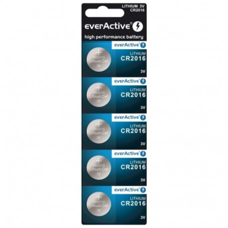 everActive CR2016-5BB Blister Pack 5pcs.