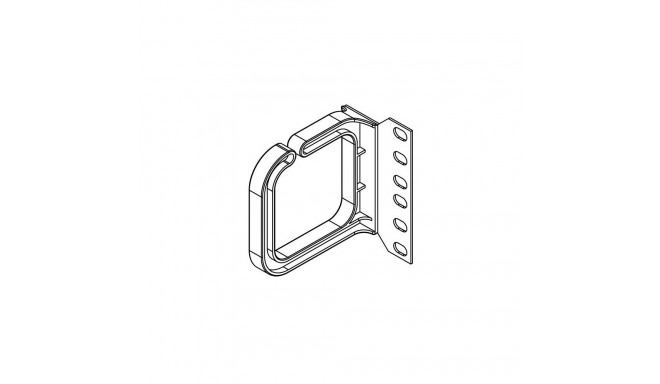 CONTEG Plastic cable brackets 80x80 MM, horizontal