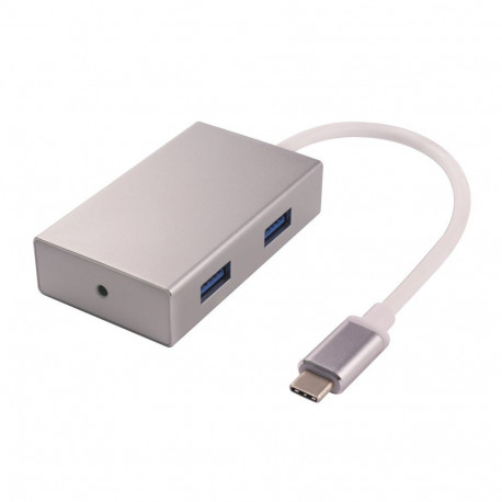 PremiumCord USB-C hub 4x USB3.0 aluminum housing 25cm