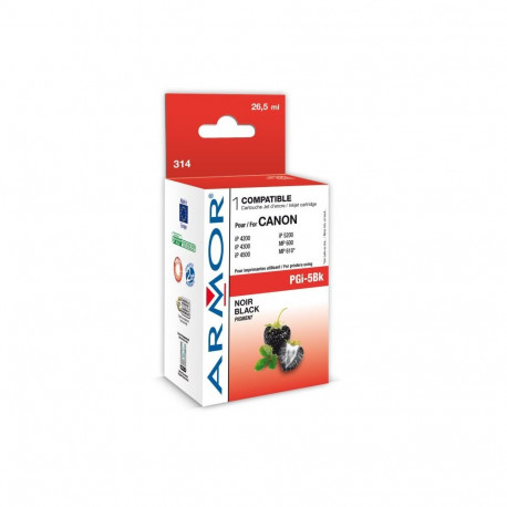 ARMOR ink-jet pro Canon komp. s PGI5BK, 26,5ml, black ,č.k.314