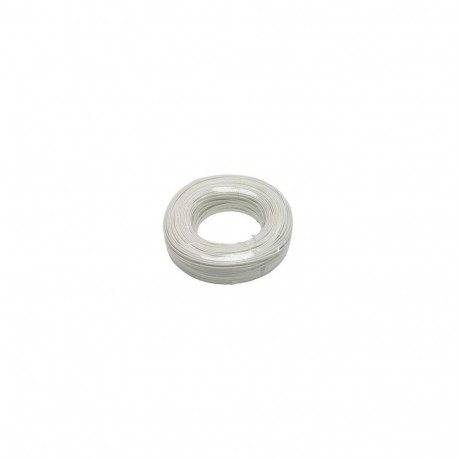 PremiumCord Telephone cable 2 wires 1m - white