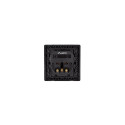 AC WALL SOCKET 230V WITH 2 USB PORT 2.1A, FRENCH SOCKET BLACK LANBERG