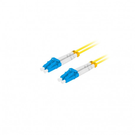 FIBER OPTIC PATCHCORD SM LC/UPC-LC/UPC DUPLEX 5M LSZH G657A1 3.0MM YELLOW LANBERG