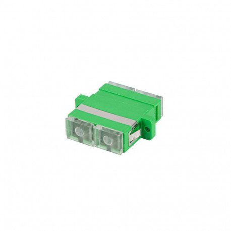 FIBER OPTIC ADAPTER SM SC/APC DUPLEX TRANSPARENT CAP LANBERG