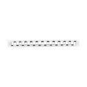 PATCH PANEL BLANK 24 PORT 1U STAGGERED WITH ORGANIZER FOR KEYSTONE MODULES GREY LANBERG