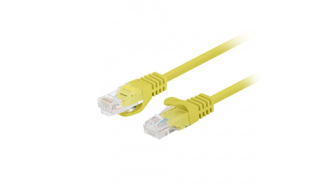 PATCHCORD CAT.6 UTP 1M YELLOW FLUKE PASSED LANBERG 10-PACK