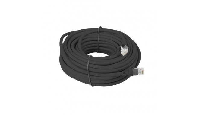 PATCHCORD CAT.6 UTP 20M BLACK FLUKE PASSED LANBERG