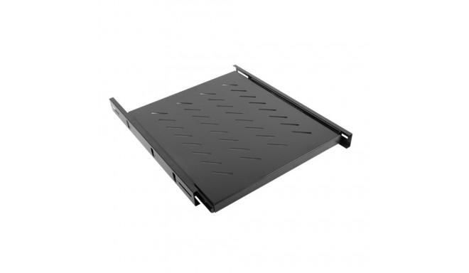 SLIDING SHELF FOR 19" RACK CABINETS 1U/463X550MM MAX LOAD CAPACITY UP TO 60KG BLACK LANBERG