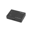 SWITCH VIDEO LANBERG 3X HDMI BLACK + MICRO USB PORT + REMOTE CONTROLLER