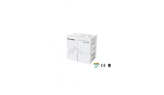 LAN CABLE CAT.5E UTP 305M SOLID CU GREEN FLUKE LANBERG