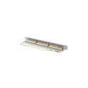 PATCH PANEL 24 PORT 1U 19" CAT.6A FTP WITH CABLE ORGANIZER SHIELDED GREY LANBERG