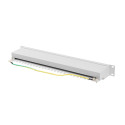 PATCH PANEL 24 PORT 1U 19" CAT.6A FTP WITH CABLE ORGANIZER SHIELDED GREY LANBERG
