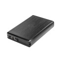 EXTERNAL HDD/SSD ENCLOSURE NATEC RHINO SATA 3.5" USB 3.0 ALUMINUM BLACK