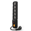 SURGE PROTECTOR ACAR F5 5M 5X FRENCH OUTLETS BLACK