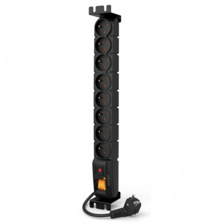 SURGE PROTECTOR ACAR S8 FA RACK 19" 3M 8X FRENCH OUTLETS BLACK