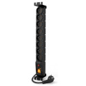 SURGE PROTECTOR ACAR S8 FA RACK 19" 3M 8X FRENCH OUTLETS BLACK