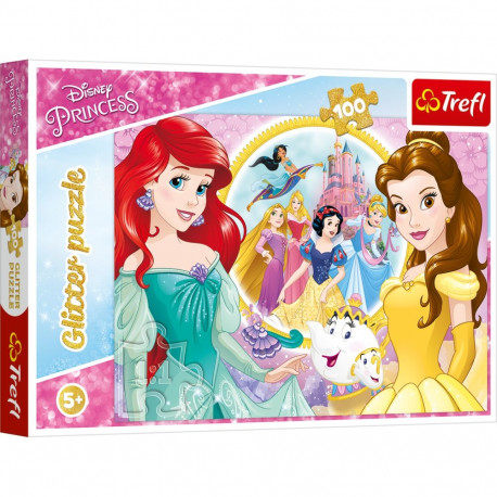 TREFL DISNEY PRINCESS Sädelev pusle Disney Printsessid, 100 osa