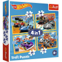TREFL HOT WHEELS Puslede komplekt 4 in 1