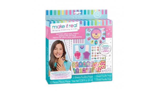 MAKE IT REAL Sädelev Maniküürikomplekt Glitter Girls Nail Party