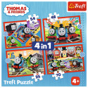 TREFL THOMAS & FRIENDS 4 in 1 Puslede komplekt