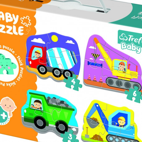 TREFL Baby puzzle set, Machines