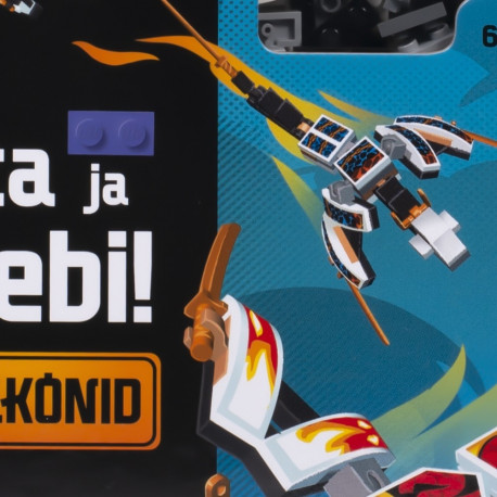 LEGO NINJAGO Activity Book "Build and Stick: Dragons" (In Estonian lang.)