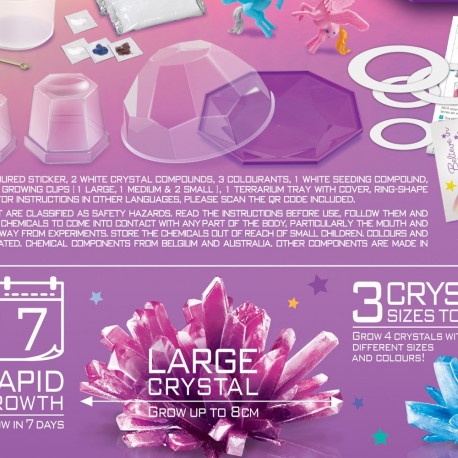 4M DIY set Magical Unicorn crystal terrarium