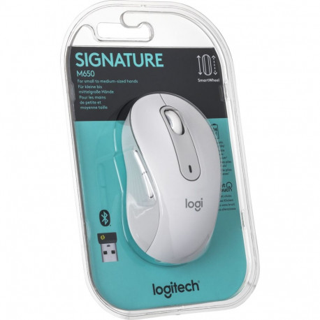 Logitech hiir M650 juhtmevaba, valge