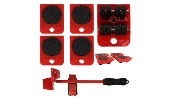 Transpordirullid mööbli liigutuskomplekt 5in1