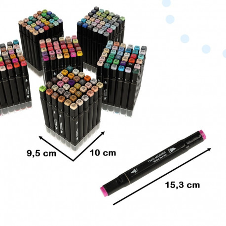 Kahepoolsed alkoholi markerid karbis 204 + statiiv