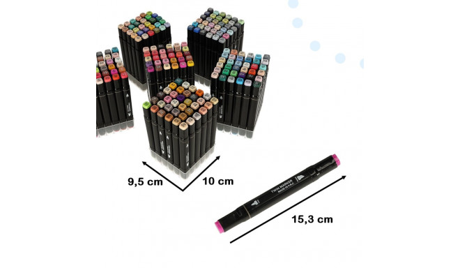 Kahepoolsed alkoholi markerid karbis 204 + statiiv