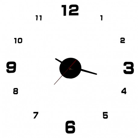 Seinakell must 4 suurt numbrit