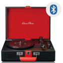Suitcase turntable Lenco, black-red
