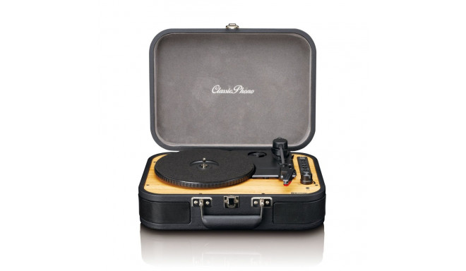 Suitcase turntable with speakers Lenco, black