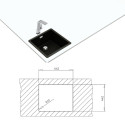Sink Teka Radea R10 40.40 M-TG black carbon Sink Teka Radea R10 40.40 M-TG black carbon