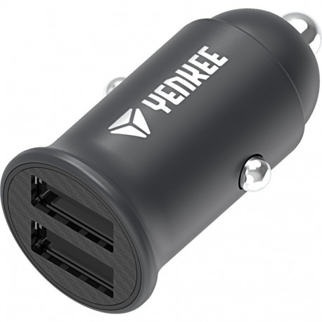 Mini dual USB car charger Yenkee