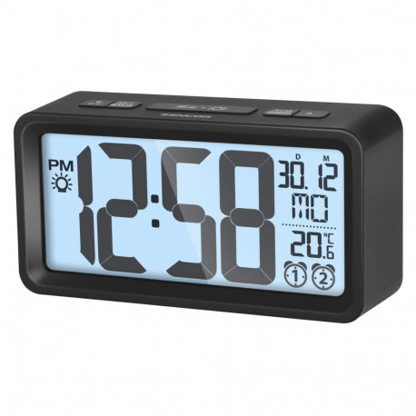 Digital alarm clock Sencor, black