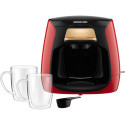 Coffee maker 2 cups Sencor, red