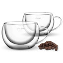 Borosilicate glass cappuccino cups 2x270ml Vaso Lamart