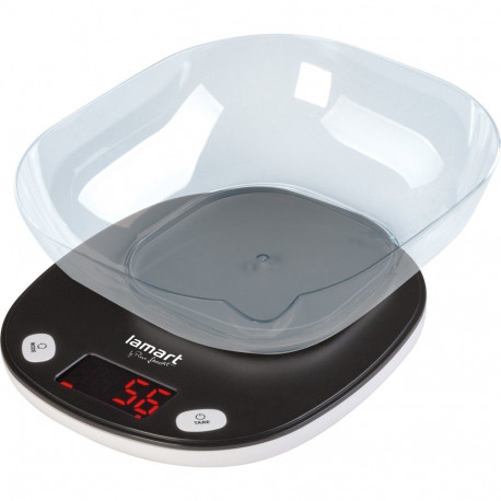 Kitchen scale with LCD display and bowl Lamart