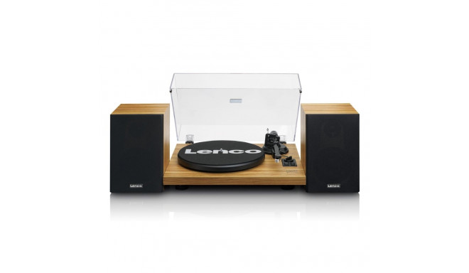 Hi-Fi vinüülplaadimängija väliste kõlaritega Lenco LS500OK puit